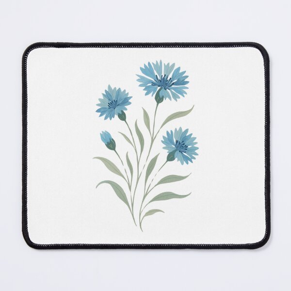 Item preview, Wild blue cornflowers watercolor painting designed and sold by uunaa.