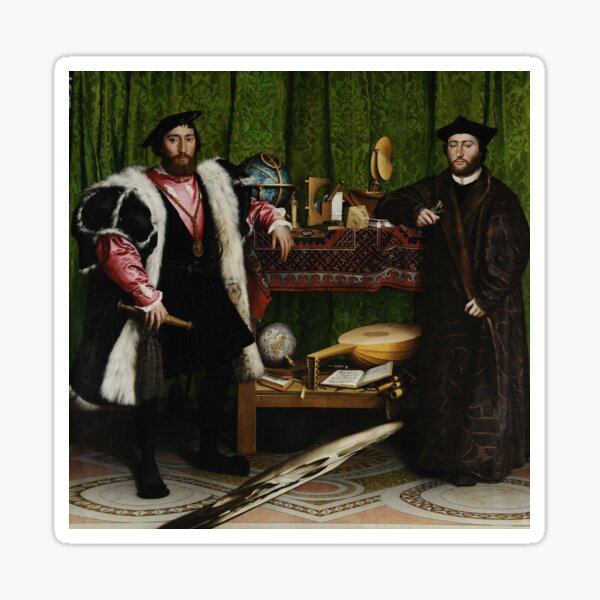 Hans Holbein the Younger - The Ambassadors Sticker