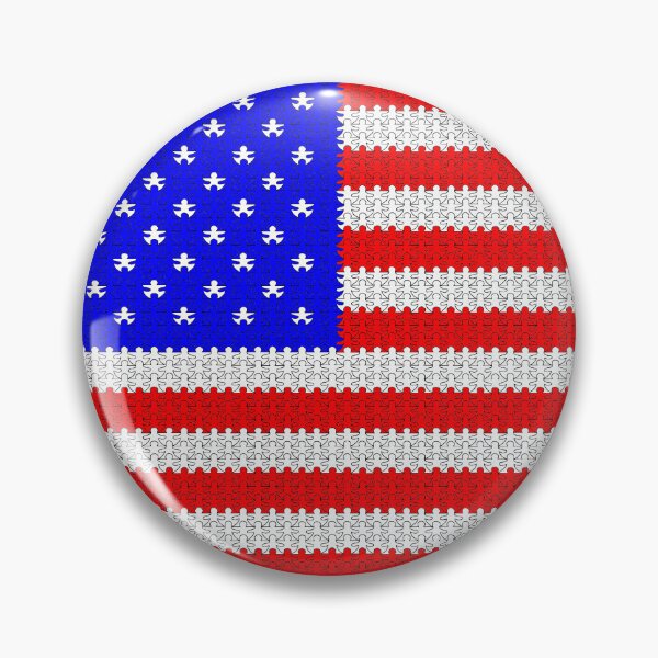 Item preview, Puzzle People (Boy & Girl): American Flag  designed and sold by SarahJosArt.
