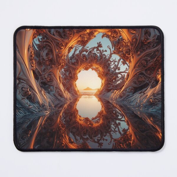Item preview, Sunlit Fractal Gateway Reflection designed and sold by Harmonic_Layers.