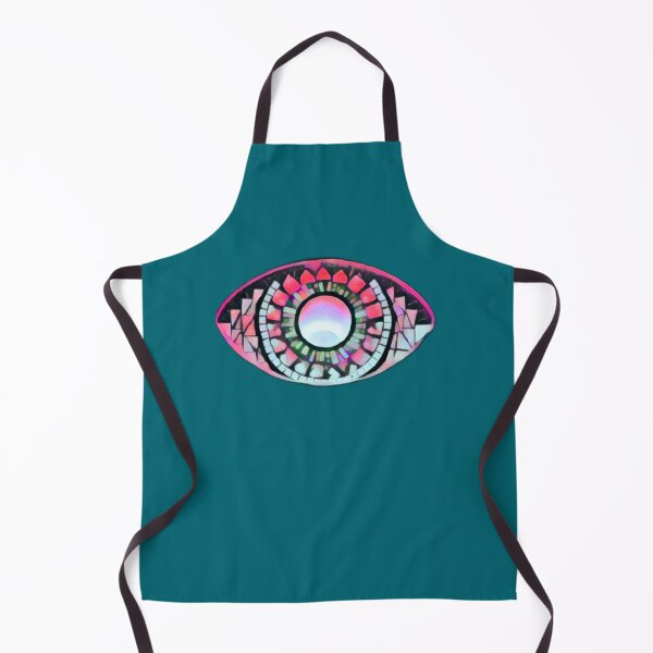 Item preview, Trippy Pink & Blue Mosaic Evil Eye designed and sold by MajestyMaker.