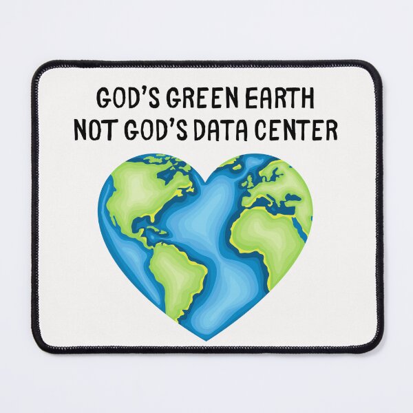 Item preview, God's Green Earth, Not God's Data Center designed and sold by SarcastiCrafts.