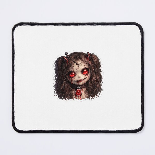 Item preview, Haunted Doll Face Sticker designed and sold by tommytvkids.