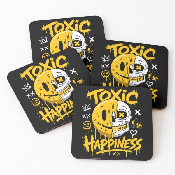 Item preview, Toxic Happiness Melting Skull Smiley Art designed and sold by LOLKart.
