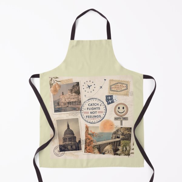 Item preview, Catch Flights Not Feelings Vintage Travel Scrapbook Aesthetic designed and sold by KaBaRen.