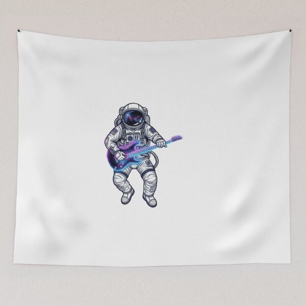 Item preview, Astronaut Playing Electric Guitar Space Music Art designed and sold by JeevanStickers.