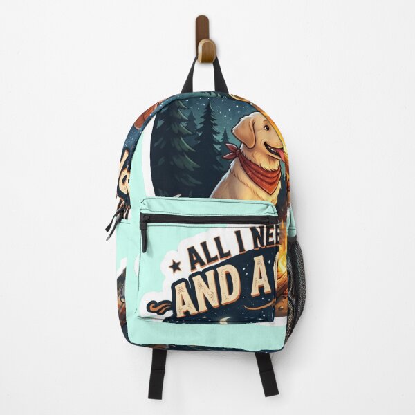 Item preview, All I Need Is My Dog And A Campfire designed and sold by pradeepvisuals.