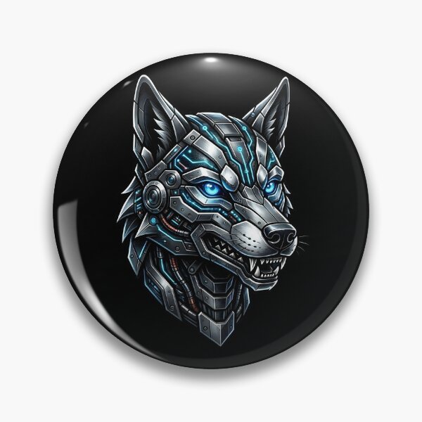 Item preview, Futuristic Cyberpunk Cyborg Mecha Wolf designed and sold by Adriib.
