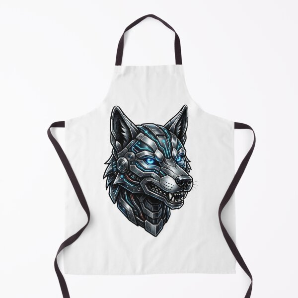 Item preview, Futuristic Cyberpunk Cyborg Mecha Wolf designed and sold by Adriib.