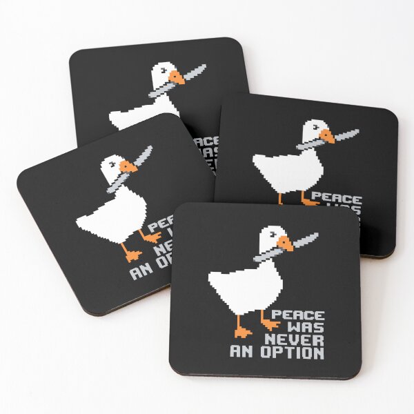 Item preview, Peace Was Never An Option - Minimalist Pixel Art Goose Meme designed and sold by artistastshirt.