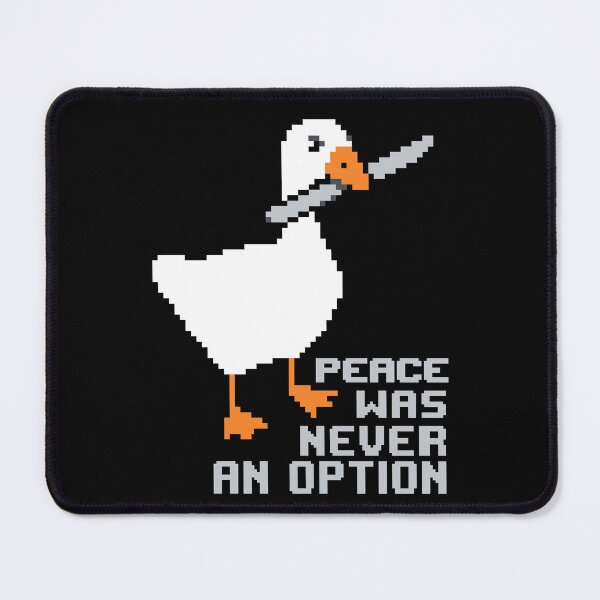 Item preview, Peace Was Never An Option - Minimalist Pixel Art Goose Meme designed and sold by artistastshirt.