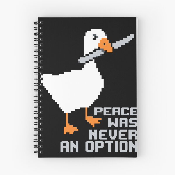 Item preview, Peace Was Never An Option - Minimalist Pixel Art Goose Meme designed and sold by artistastshirt.