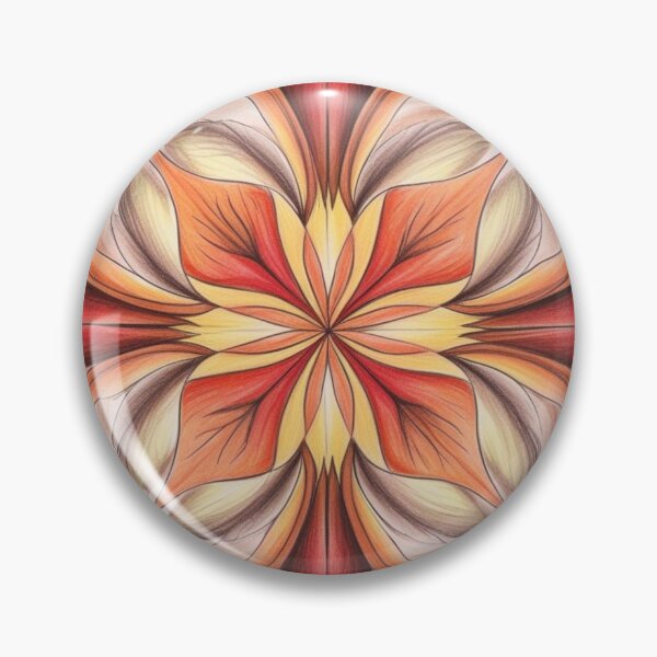 Item preview, Crimson Harvest Flame Mandala designed and sold by Harmonic_Layers.
