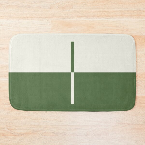 Item preview, The Intersection - Green and White Minimalist Geometric designed and sold by artdocaj.