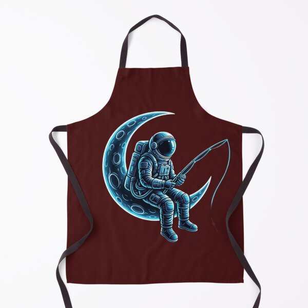 Item preview, Astronaut Fishing On The Moon Space Art designed and sold by JeevanStickers.