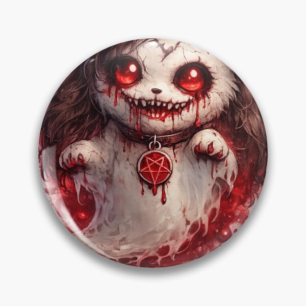 Item preview, Bloody Ghost Cat Sticker designed and sold by Sticker_Verse_Studio.
