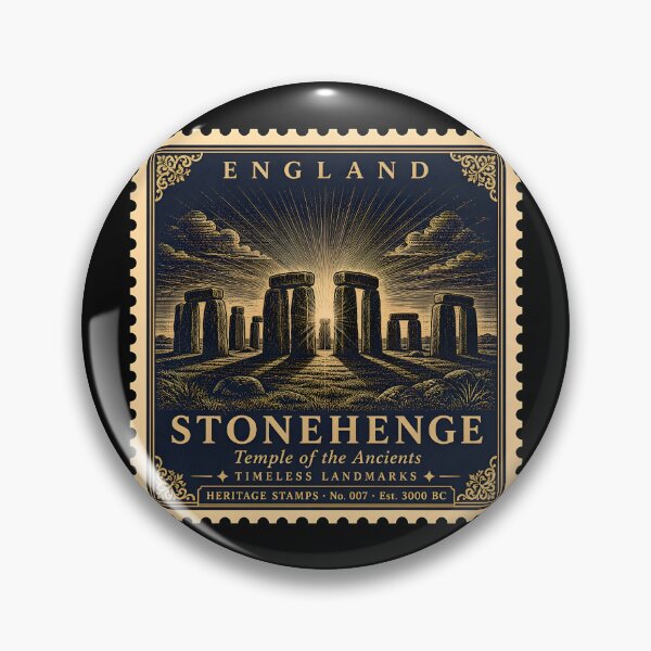 Item preview, Stonehenge Poster — England Travel Art Print — Ancient Monument Gift for History Lover — Vintage Wall Decor designed and sold by Martin's_Design.