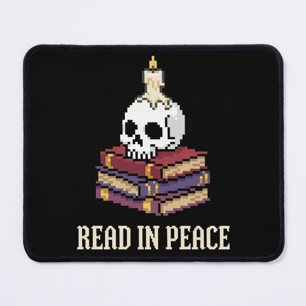 Item preview, Read In Peace - Dark Academia Pixel Art Skull & Books designed and sold by artistastshirt.