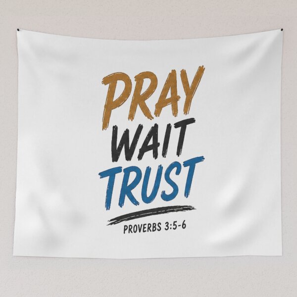 Item preview, Pray Wait designed and sold by KingdomPrep.