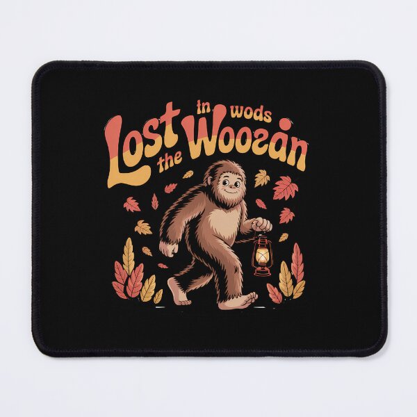 Item preview, Retro Bigfoot Lost in the Woods Autumn Lantern Graphic designed and sold by Raw Tigers.