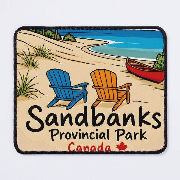 Item preview, Sandbanks Park Ontario Cute Sandy Dunes Retro Beach designed and sold by HowToCanadian.