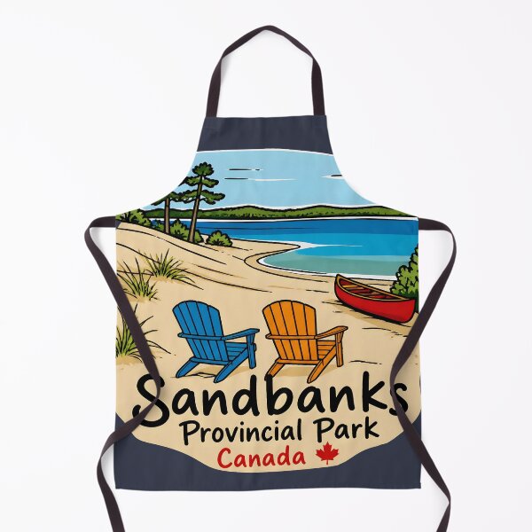 Item preview, Sandbanks Park Ontario Cute Sandy Dunes Retro Beach  designed and sold by HowToCanadian.