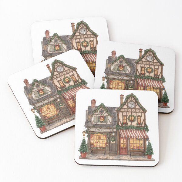 Item preview, Cozy Christmas Shops & Cafe designed and sold by CozyinTime.