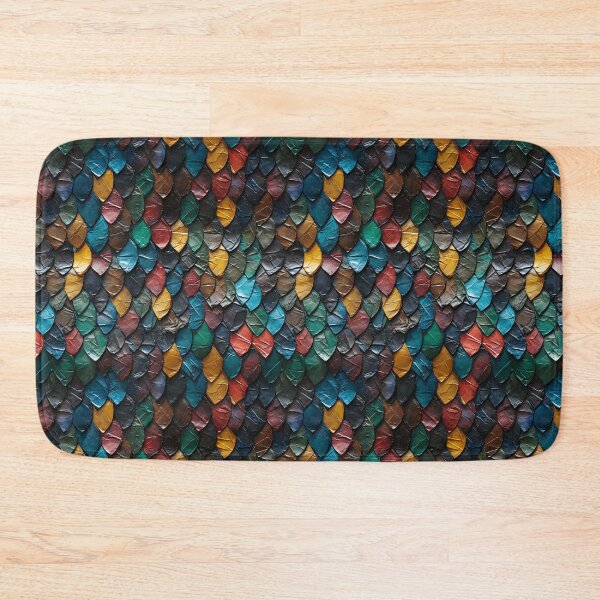 Item preview, Dark Leaf Scale Mosaic Seamless Photo Texture designed and sold by DigitaICraft.