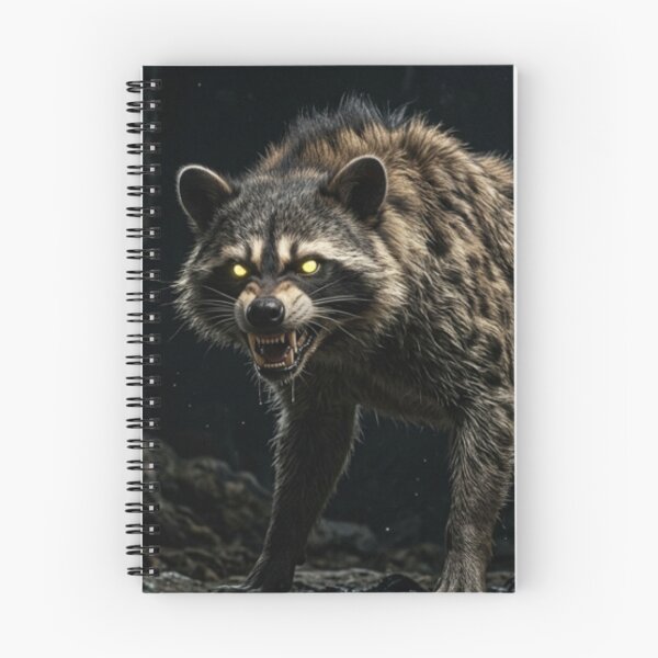 Item preview, Shadow Beast Hybrid | Dark Fantasy Raccoon Monster | Gothic Cave Creature Art designed and sold by TreatLLC.