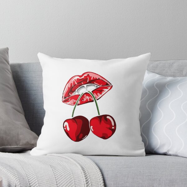 Item preview, Red Lips and Cherries Graphic Art designed and sold by Nexyras.