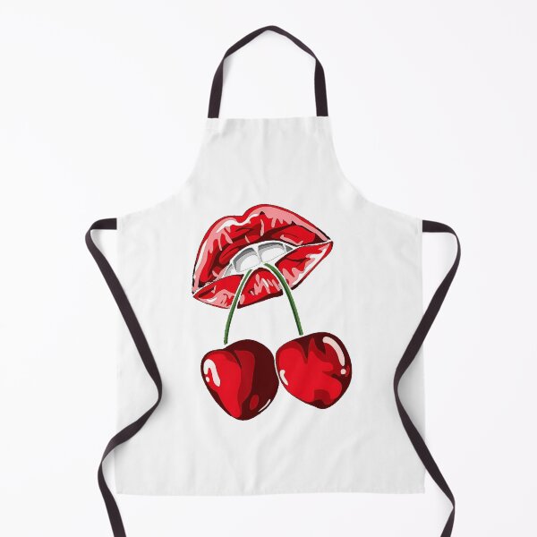 Item preview, Red Lips and Cherries Graphic Art designed and sold by Monomintstore.