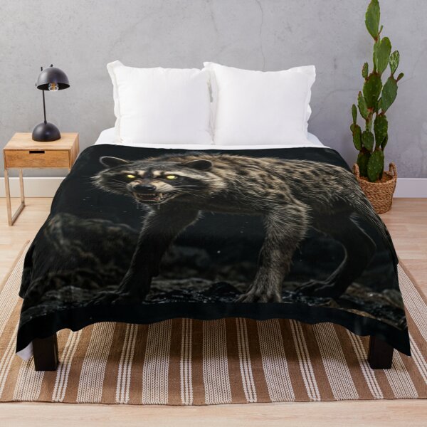 Item preview, Shadow Beast Hybrid | Dark Fantasy Raccoon Monster | Gothic Cave Creature Art designed and sold by TreatLLC.