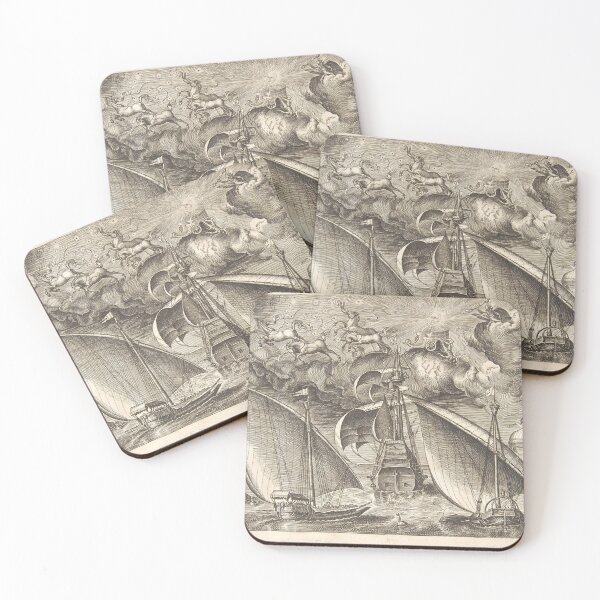Item preview, Bruegel Galleys And Armed Ship | Nautical Art designed and sold by GammaRay.