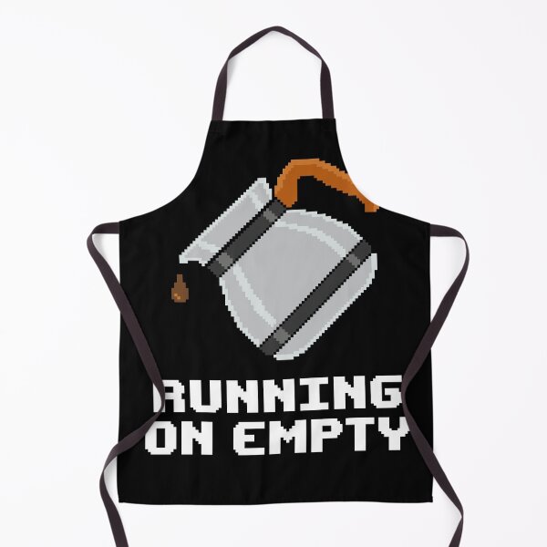 Item preview, Running On Empty - Funny Out Of Coffee Pixel Art designed and sold by artistastshirt.