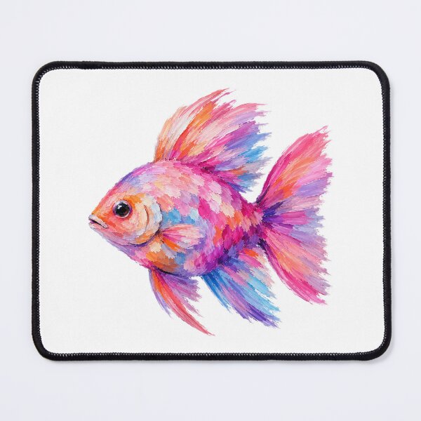 Item preview, Dreamscale Betta – Abstract Neon Fish Art designed and sold by byaga.