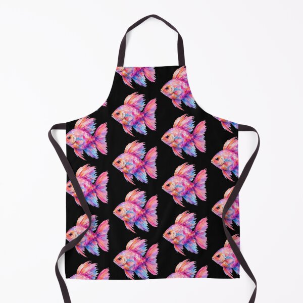 Item preview, Dreamscale Betta – Abstract Neon Fish Art designed and sold by byaga.