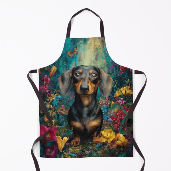Item preview, Dachshund in a Floral Garden designed and sold by PetsArt.
