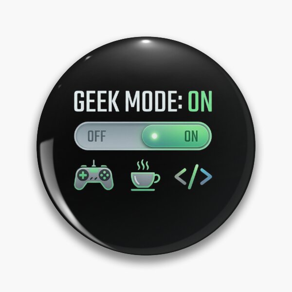 Item preview, Geek Mode ON – Programmer Gamer Tech Toggle Switch Design designed and sold by MartBook.