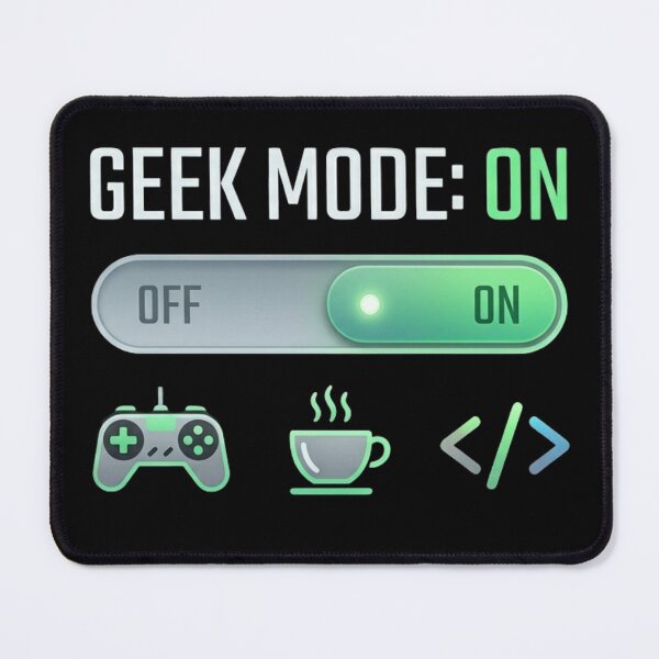 Item preview, Geek Mode ON – Programmer Gamer Tech Toggle Switch Design designed and sold by MartBook.