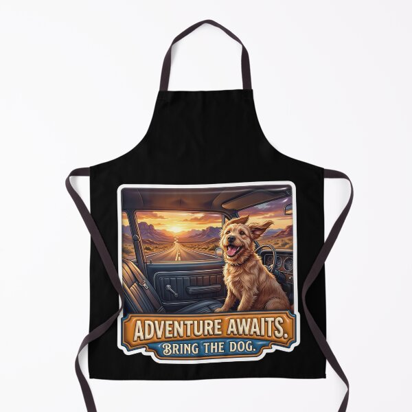 Item preview, Adventure Awaits Bring The Dog Road Trip designed and sold by pradeepvisuals.