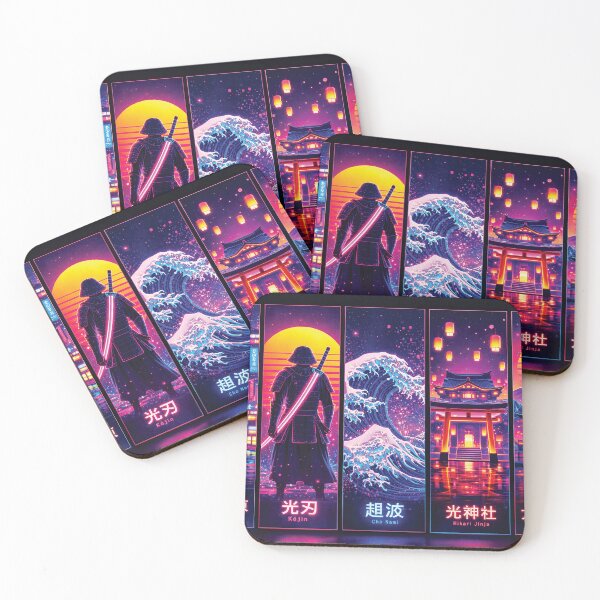 Item preview, Vaporwave Japanese Cityscape Anime Style Artwork designed and sold by Gold Turtle  Lina.