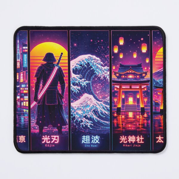 Item preview, Vaporwave Japanese Cityscape Anime Style Artwork designed and sold by Gold Turtle Lina.