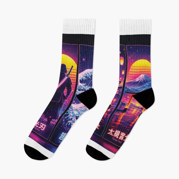 Item preview, Vaporwave Japanese Cityscape Anime Style Artwork designed and sold by Gold Turtle  Lina.