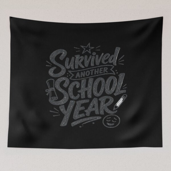 Item preview, Survived Another School Year - Last Day of School Hand Lettered designed and sold by Lozarux.