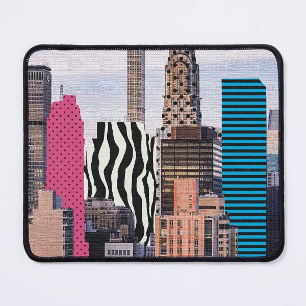 Item preview, NYC FUNKY BUILDINGS PRINT designed and sold by feliciadesigns.