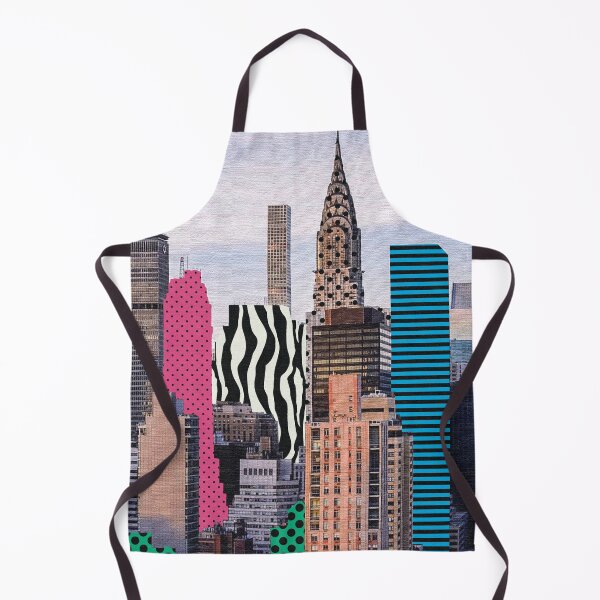 Item preview, NYC FUNKY BUILDINGS PRINT designed and sold by feliciadesigns.