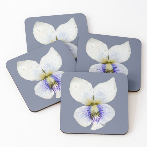 Item preview, White violet wildflower in spring designed and sold by KRFNatureGifts.