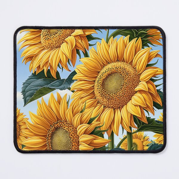 Item preview, Sunflower Field Under Blue Sky designed and sold by PetsArt.