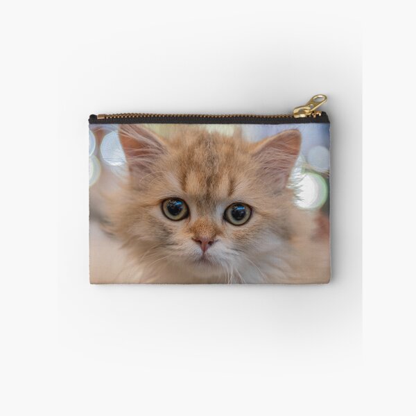 Item preview, Cute Fluffy Golden Kitten Portrait with Dreamy Bokeh designed and sold by BlueMandarin.