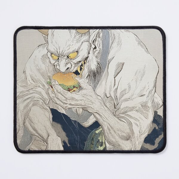 Item preview, Oni Eating a Burger designed and sold by lautir.
